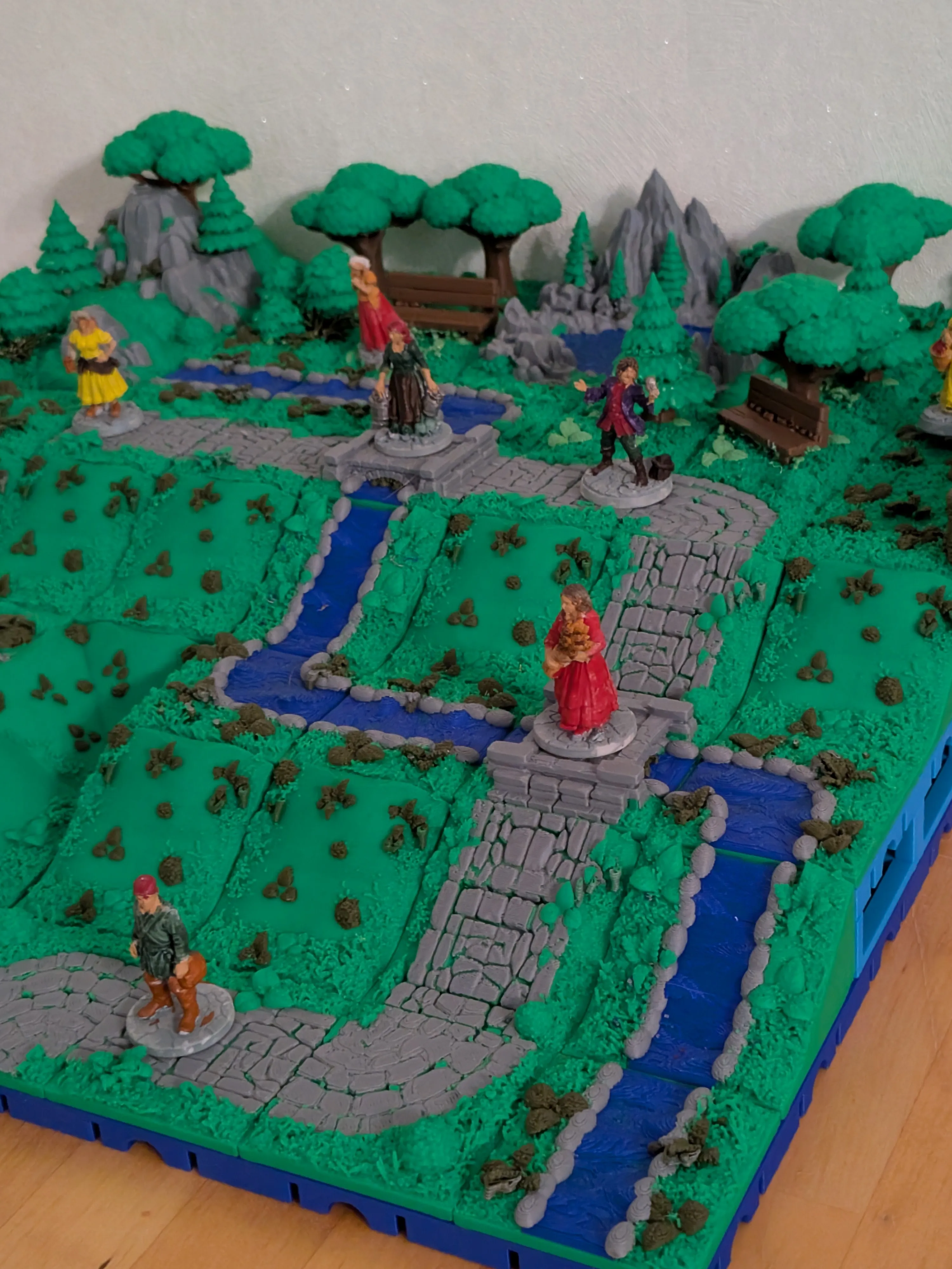 3D terrain set — ბუნება, მდინარეები და ბილიკები thumbnail 2